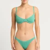 Gracie Balconette in Lagoon Lurex