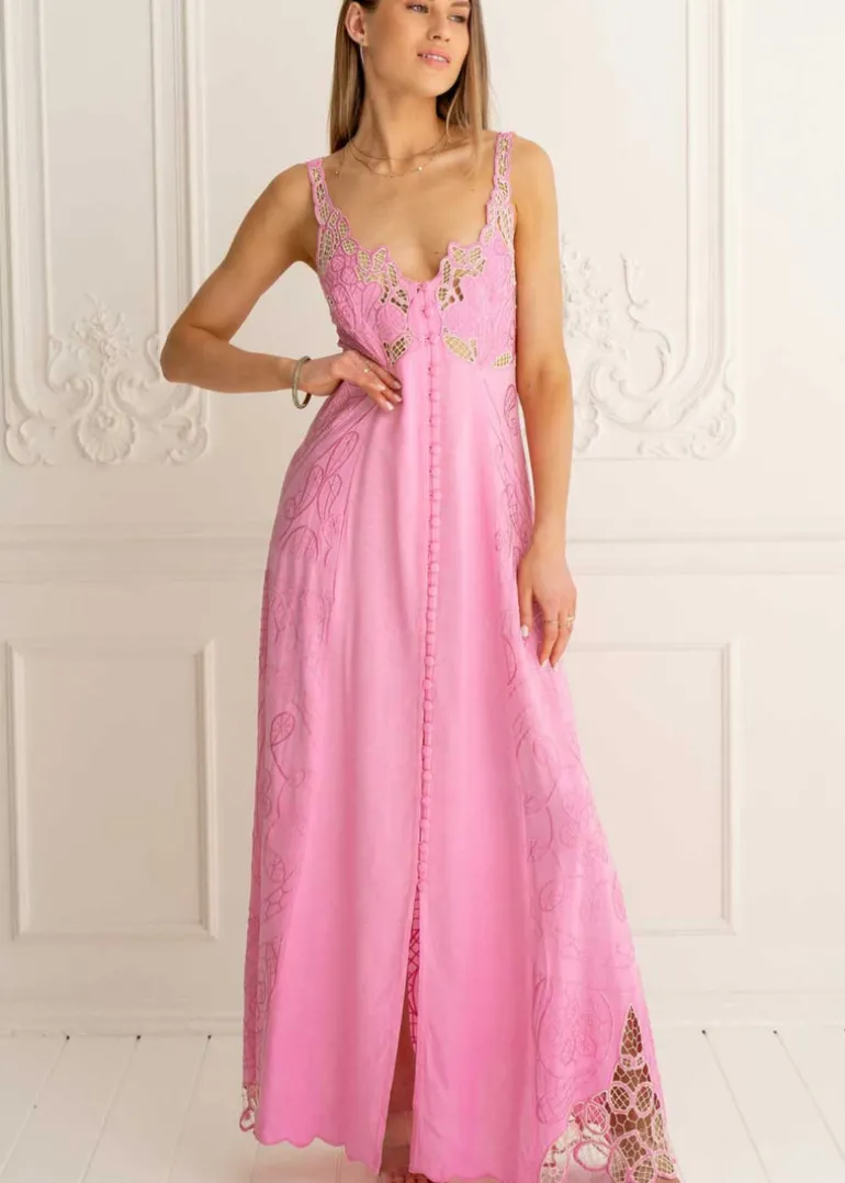 Heavenly Maxi Embroidered Dress
