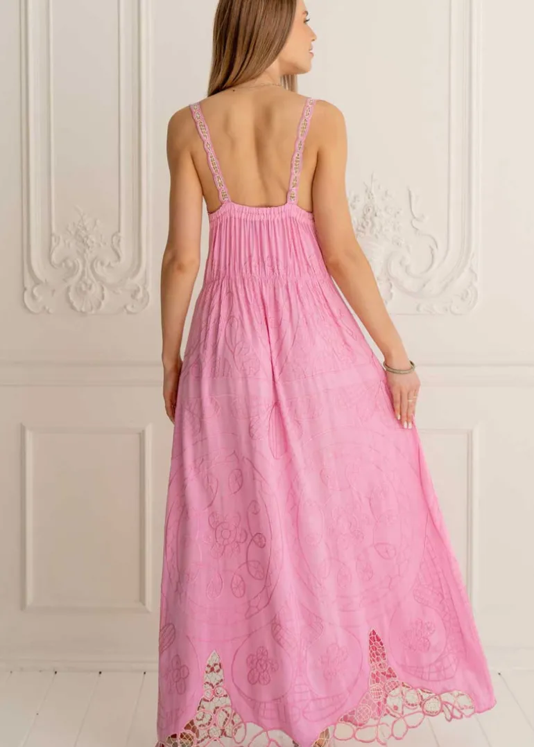 Heavenly Maxi Embroidered Dress
