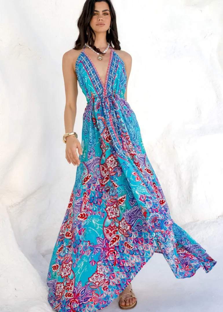 Hi Low Dress in Mallorca Print