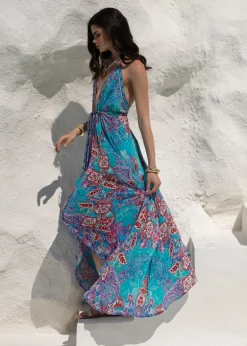 Hi Low Dress in Mallorca Print