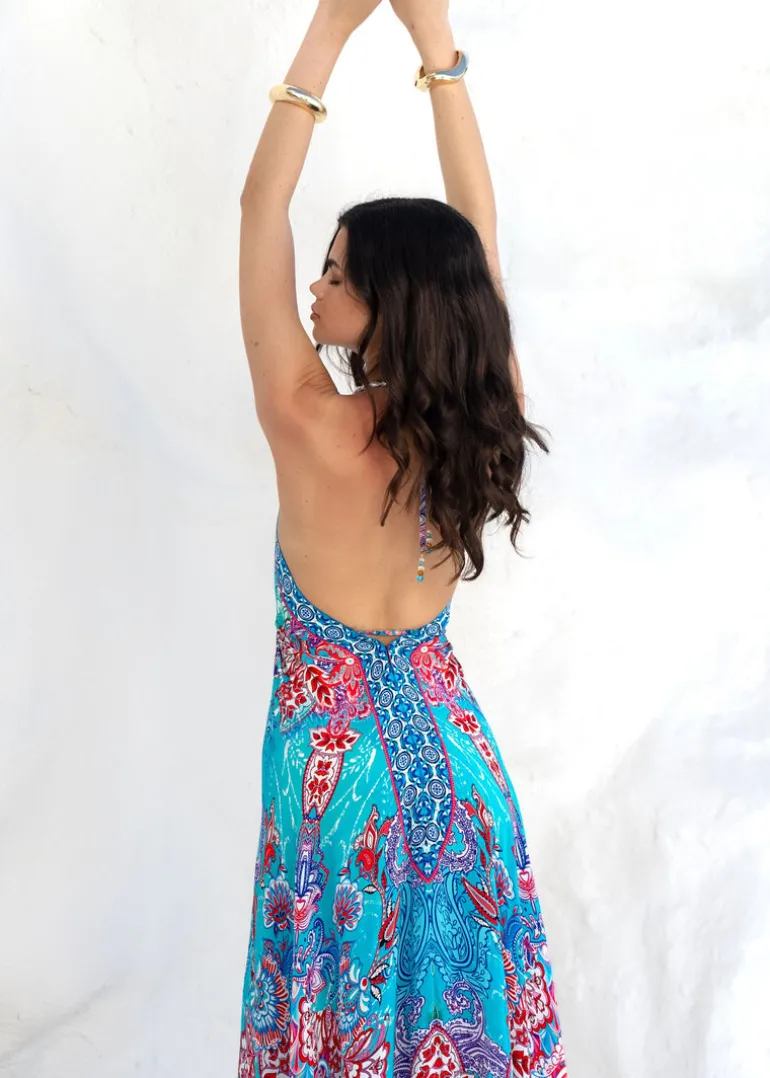 Hi Low Dress in Mallorca Print