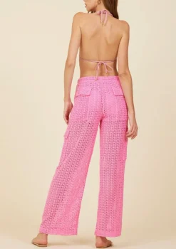 Hot Pink Crochet Cargos