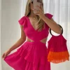 Hot Pink Cut-out Mini Dress Tara