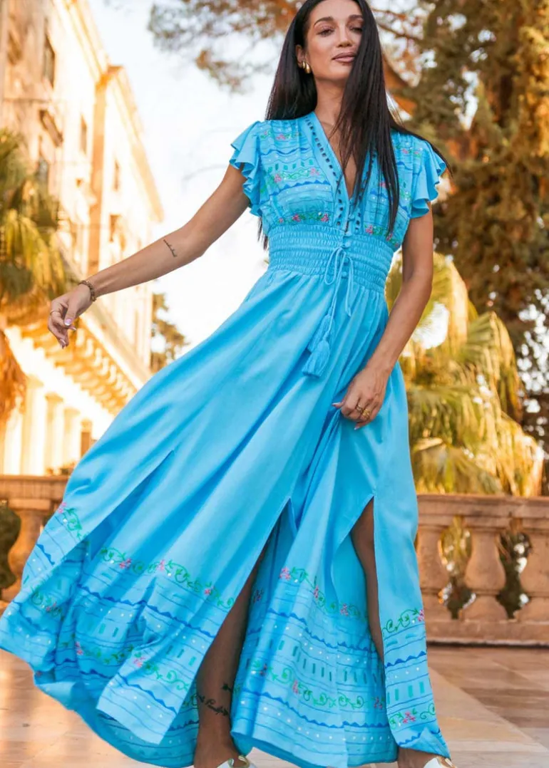 Ibiza Maxi Embroidered Dress