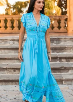 Ibiza Maxi Embroidered Dress