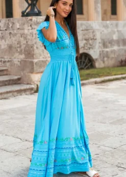 Ibiza Maxi Embroidered Dress