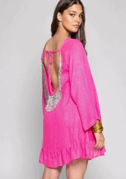 Indiana Dress in Neon Pink