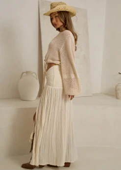 Ivory Knit Sweater Ibiza