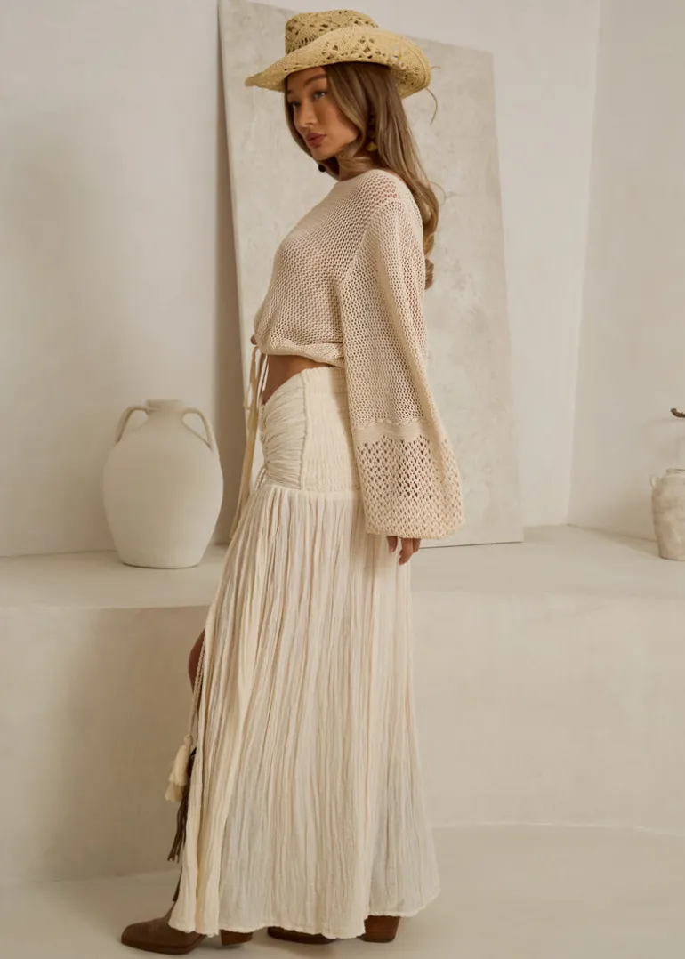 Ivory Knit Sweater Ibiza