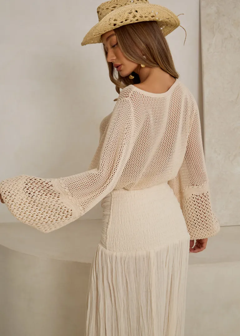 Ivory Knit Sweater Ibiza