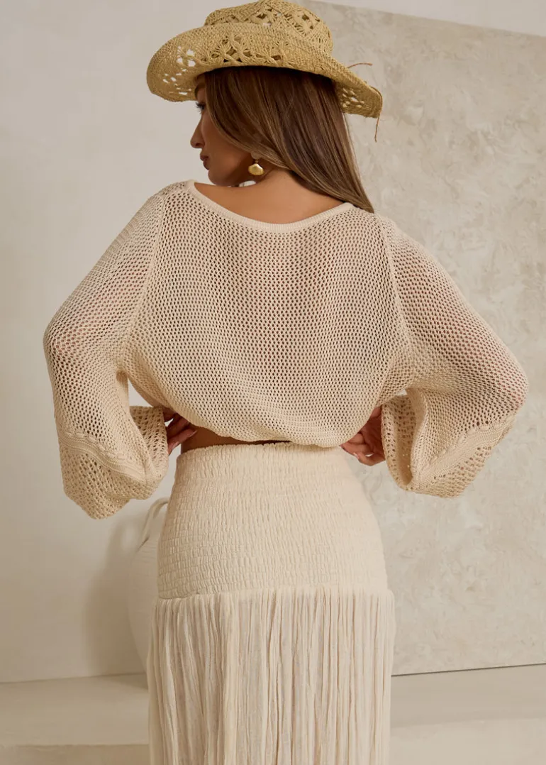Ivory Knit Sweater Ibiza
