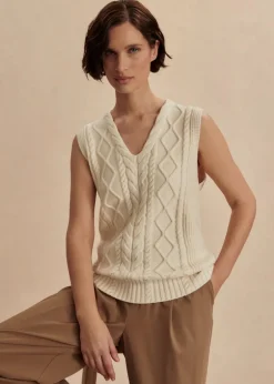 Kay Cable Knit Vest