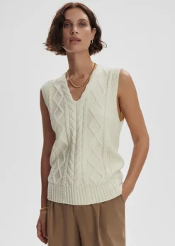 Kay Cable Knit Vest