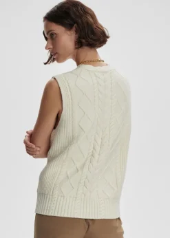 Kay Cable Knit Vest