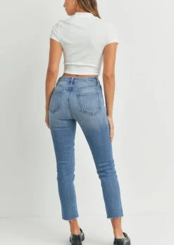 Keynote Straight Jeans in Medium Wash