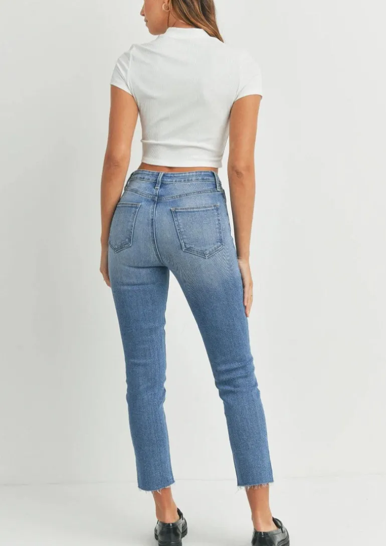Keynote Straight Jeans in Medium Wash