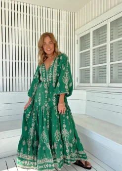 Kiva Print Teresa Maxi Dress
