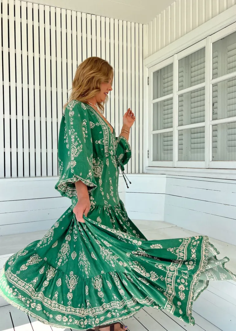 Kiva Print Teresa Maxi Dress