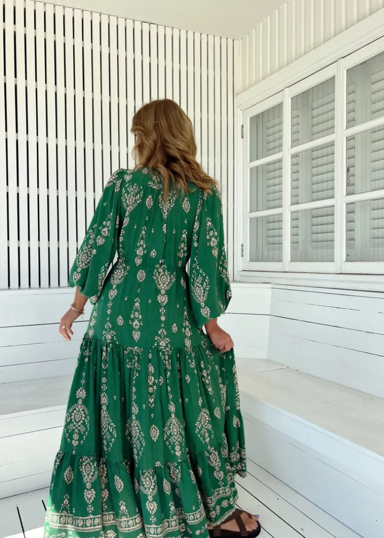 Kiva Print Teresa Maxi Dress