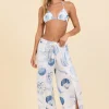 La Mer Seashell Printed Pants