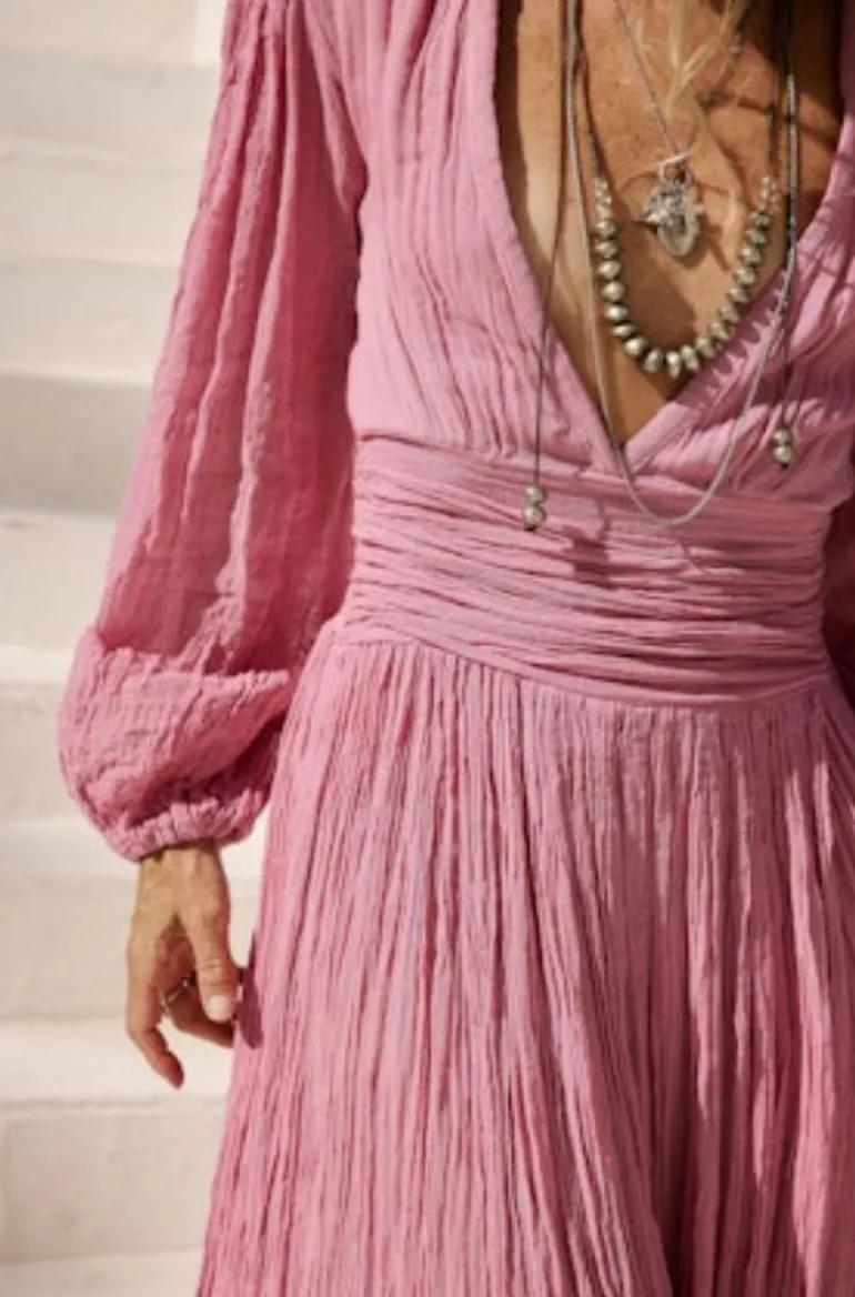 Lapis Maxi Dress in Dried Roses