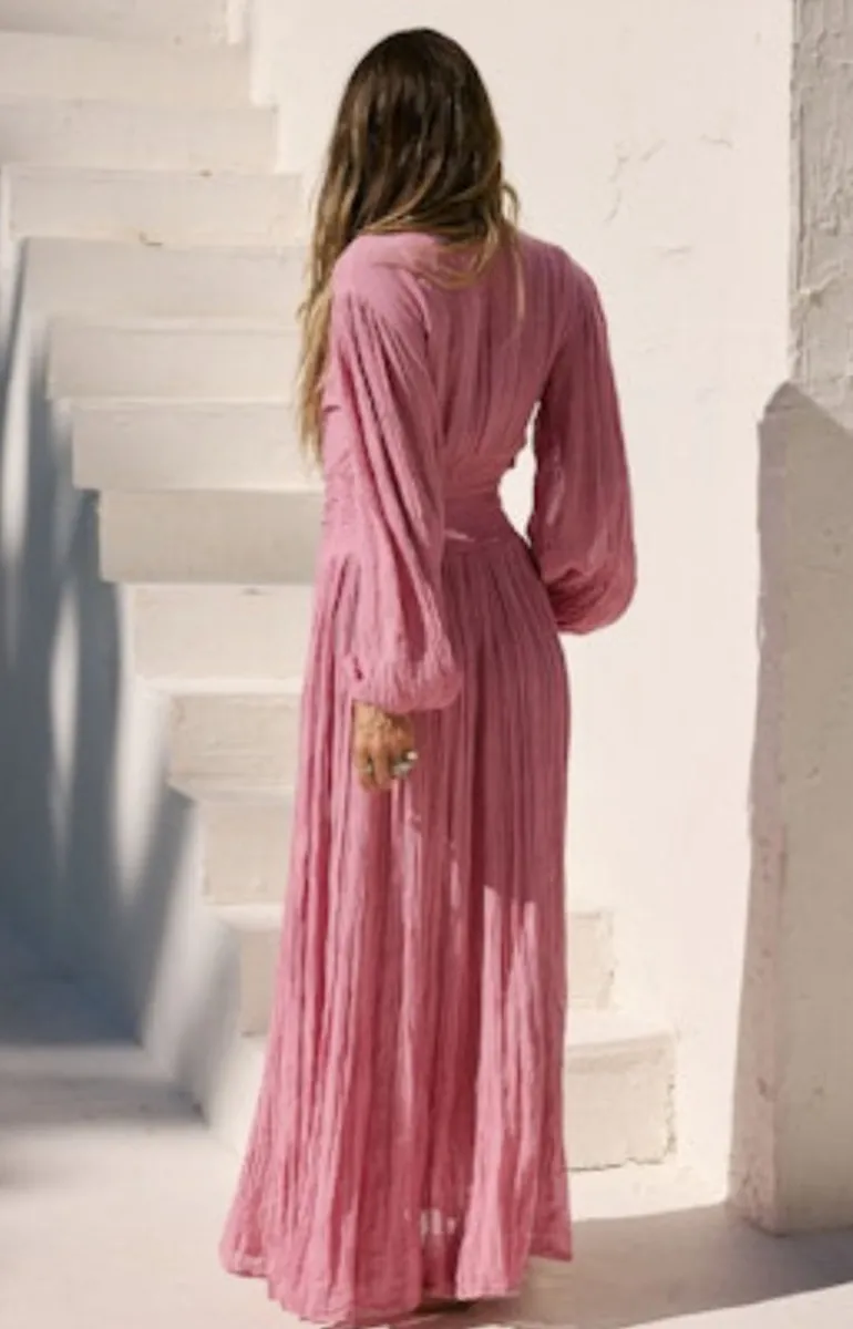 Lapis Maxi Dress in Dried Roses