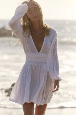 Lapis Mini Dress in White