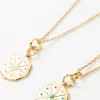 Long Necklace with Medallion Pendant