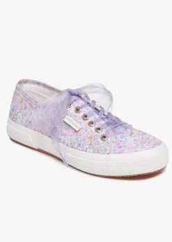 LoveShackFancy x Superga Sneaker In Lavender Blooms