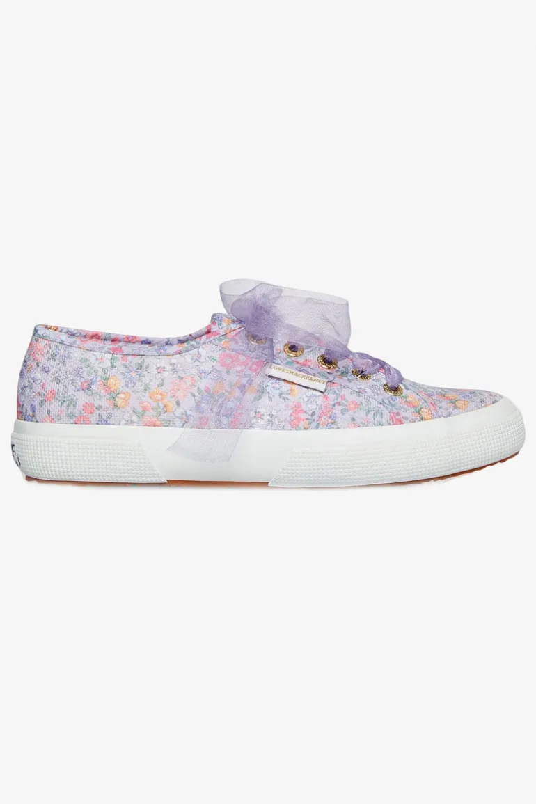 LoveShackFancy x Superga Sneaker In Lavender Blooms