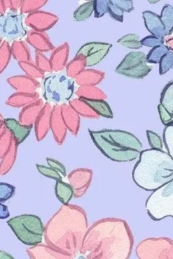 LoveShackFancy x Superga Sneaker In Lavender Blooms