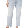 Maggie Mid-Rise Straight-Leg Crop Jeans