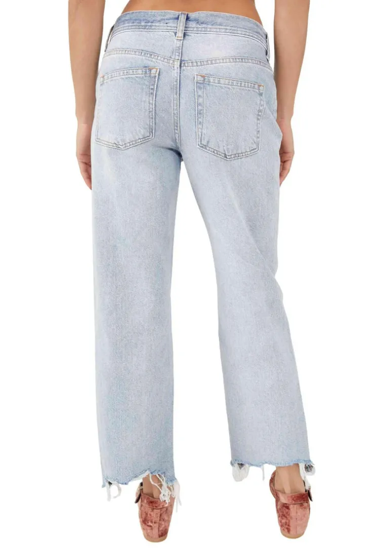 Maggie Mid-Rise Straight-Leg Crop Jeans
