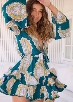 Mahala Print Florin Mini Dress