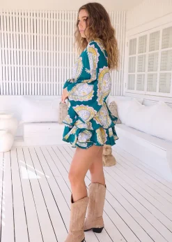 Mahala Print Florin Mini Dress