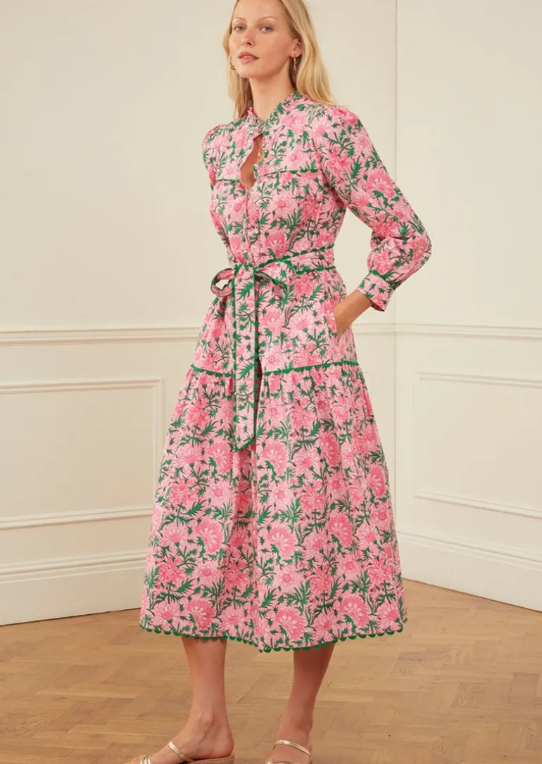 Margot Dress in Bubblegum Rose