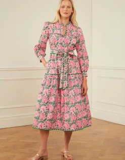 Margot Dress in Bubblegum Rose