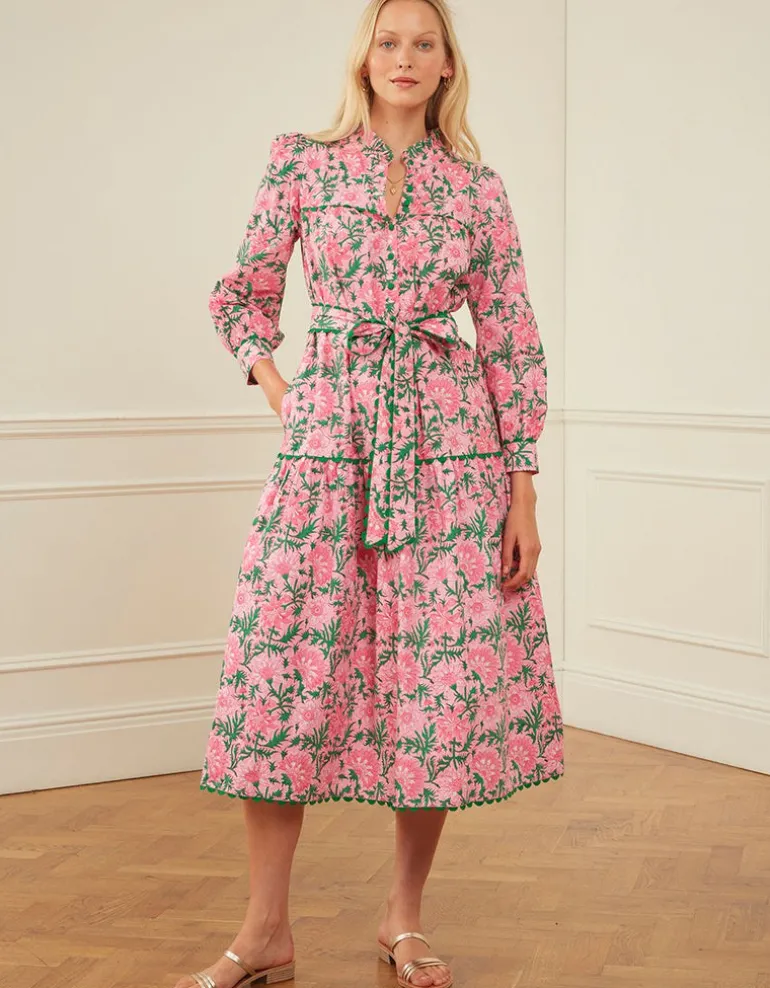 Margot Dress in Bubblegum Rose