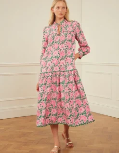 Margot Dress in Bubblegum Rose