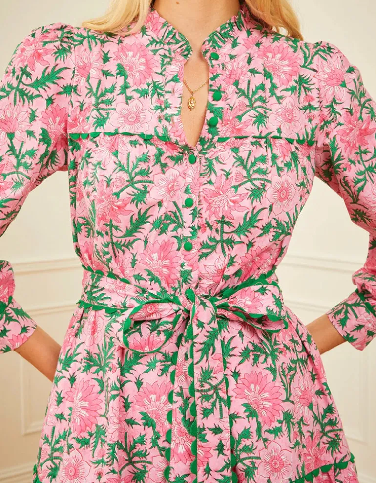 Margot Dress in Bubblegum Rose