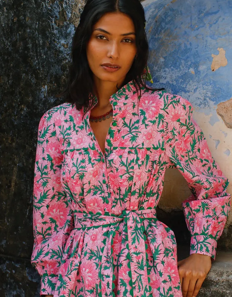 Margot Dress in Bubblegum Rose