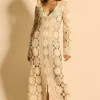 Maxi Crochet Kaftan Dress Del Sol