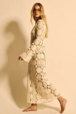 Maxi Crochet Kaftan Dress Del Sol