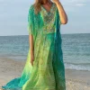 Maxi Kaftan Tessa in Ombre Green