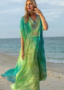 Maxi Kaftan Tessa in Ombre Green