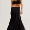 Maxi slip skirt with lace inserts Make You Mine