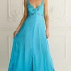 Menorca Maxi Embroidered Dress