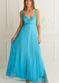 Menorca Maxi Embroidered Dress
