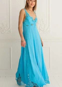 Menorca Maxi Embroidered Dress